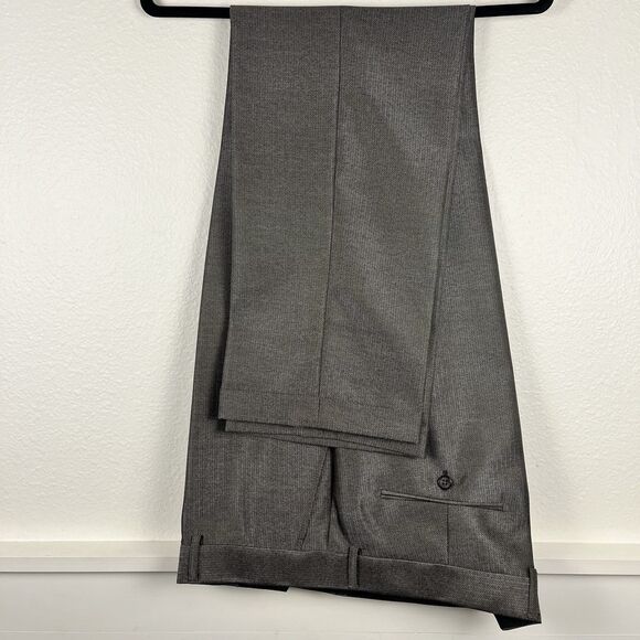 Tazio Italy Mens Light Gray Two Piece Suit Ultra Slim 46L/40 (46L/31) Wool Touch - Picture 11 of 16